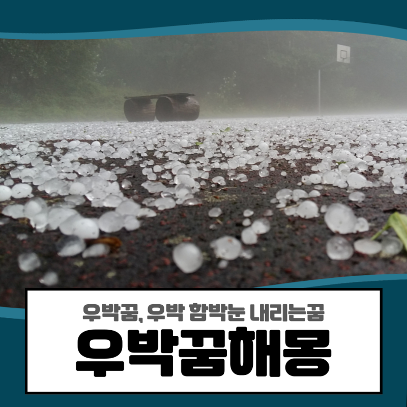 우박꿈, 우박 함박눈 내리는꿈 등의 우박꿈해몽 풀이