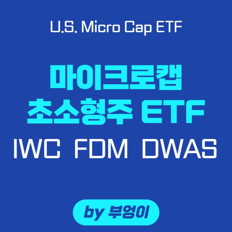 미국 마이크로캡 ETF - IWC, FDM, DWAS (초소형주, Micro Cap)