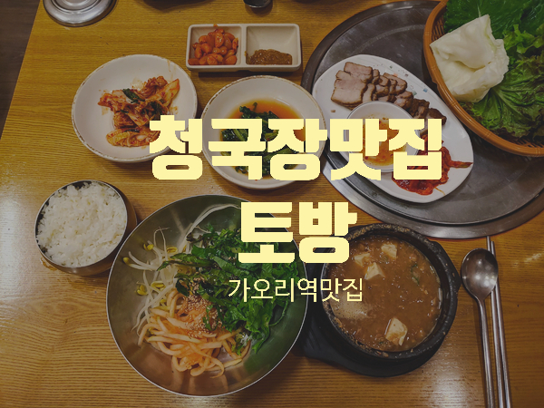  강북구 국립재활원 청국장 맛집 건강한 집밥 느낌 토방