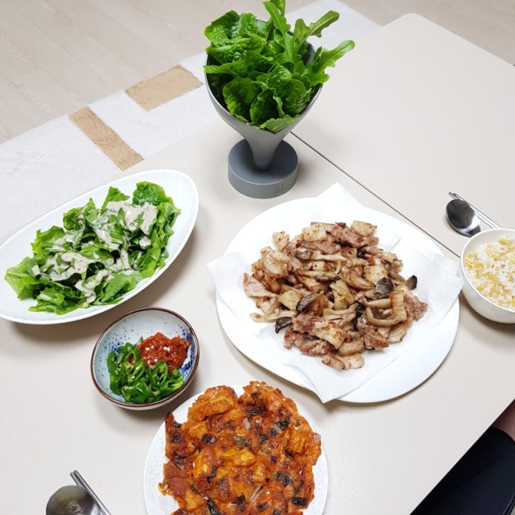  [맛저] 비 내리는 일요일 / 월요병 퇴치 / 저녁 메뉴 / 삼겹살 대창 구이
