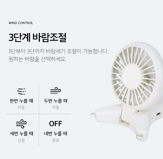  3in1 목걸이형 미니 선풍기 (1,950mAh), 특이한 여름 사은선물, 실용적인 여름 인기 판촉물, 핸디선풍기 기념품, 답례품, 손풍기 비숑기프트