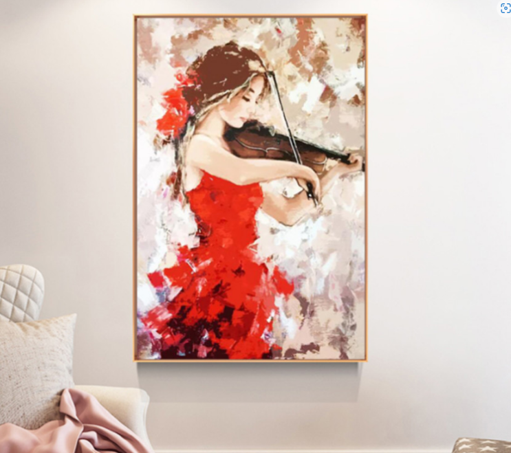 아름다운 바이올린 음악 그림 대형캔버스액자