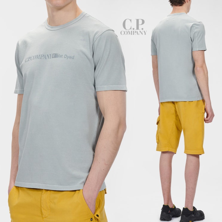  CP컴퍼니 JERSEY 레지스트 다이드 반팔 티셔츠 PG