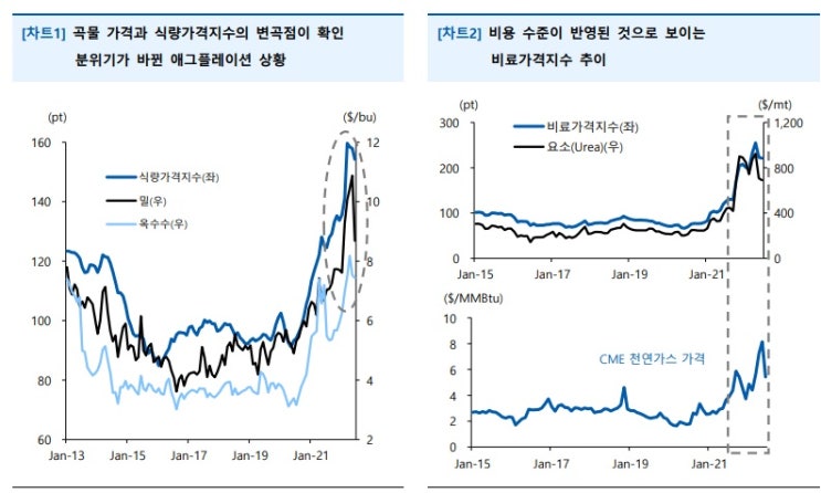 애그플레이션 반환점 돌았나? 애그플레이션 반환점 돌았나?