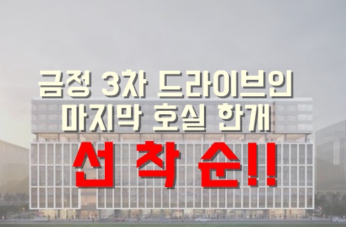  금정역3차 SKV1 드라이브인 마지막호실 1개분양