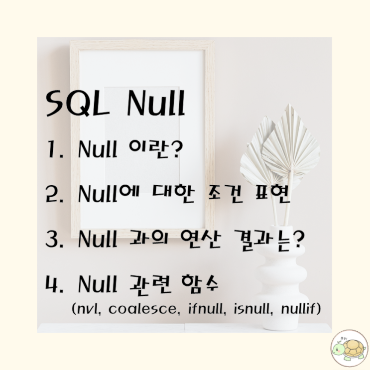 SQL NULL 값 연산과 처리 방법