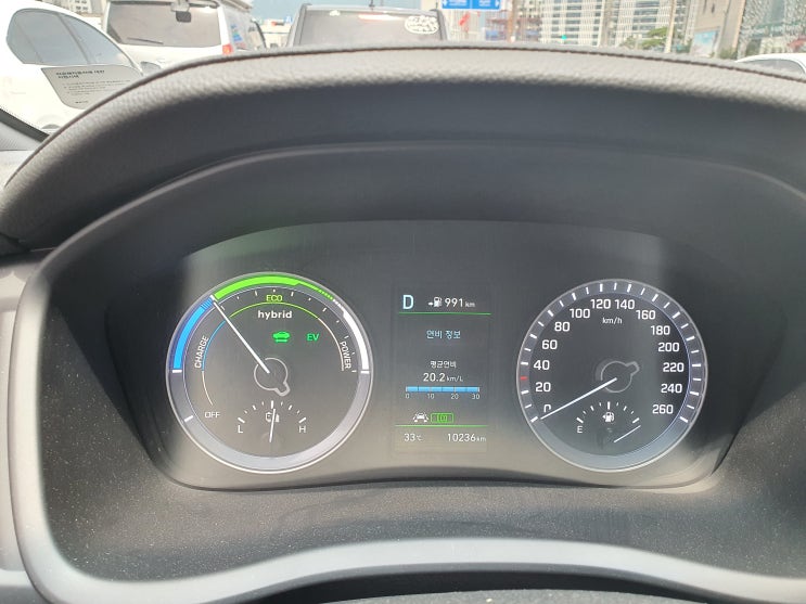  LF소나타 하이브리드 2018 - 연비 20km/L 달성