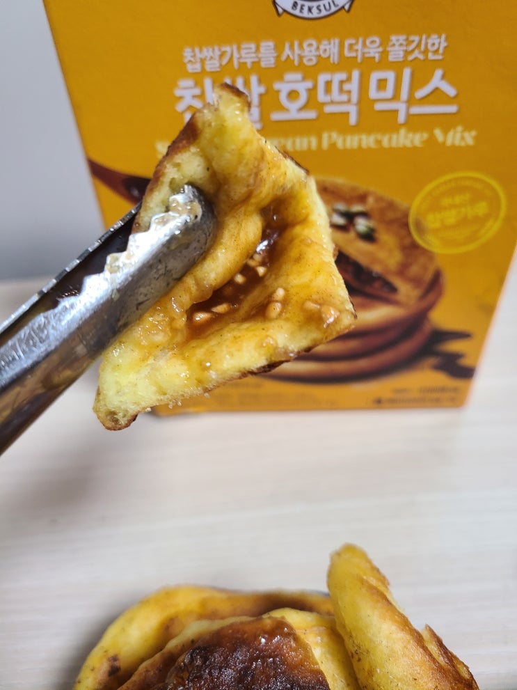  백설 찹쌀 호떡믹스_꿀팁있어요!_호맥?...부침개같은데...