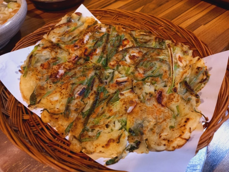  율하 칼국수 맛집 율하촌칼국수 해물파전 최고