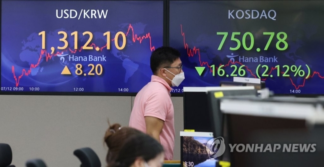 환율 장중 1,316원대 터치, 연고점 경신…"1,350원대 열어둬야" 환율 장중 1,316원대 터치, 연고점 경신…"1,350원대 열어둬야"