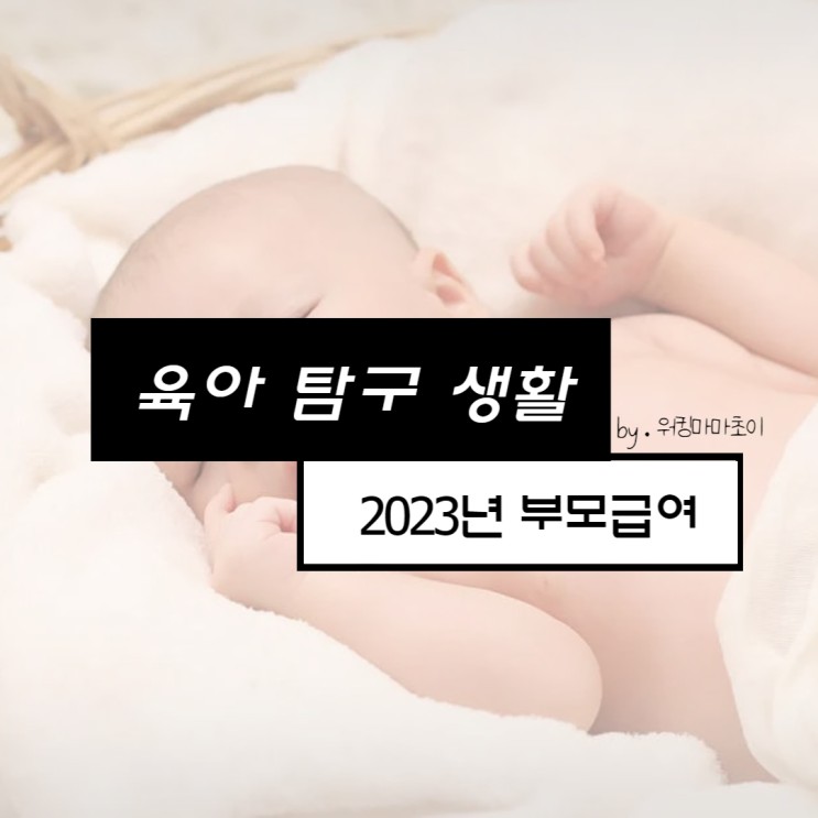 2023년 부모 급여 영아 수당과 아동수당 중복 가능? 22년 출생아 계산법