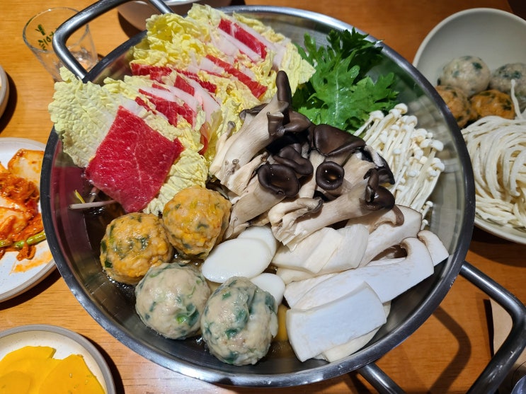  동탄2 둥굴림만두 , 샤브샤브, 밀푀유나베