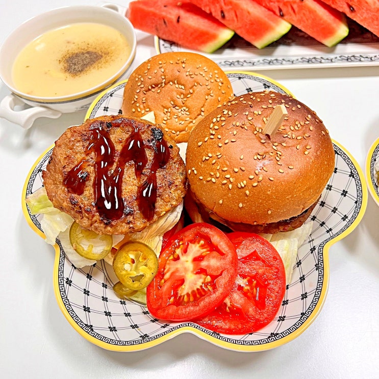  천하일미 떡갈비로 만드는 홈메이드 햄버거 / 맛있는 떡갈비 추천 / 아이들 밥반찬 엄마아빠 술안주로 좋아요