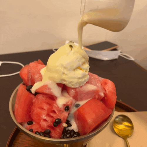  춘천 효자동 강원대 카페 포레스트 곰곰 빙수 맛집 다녀오다