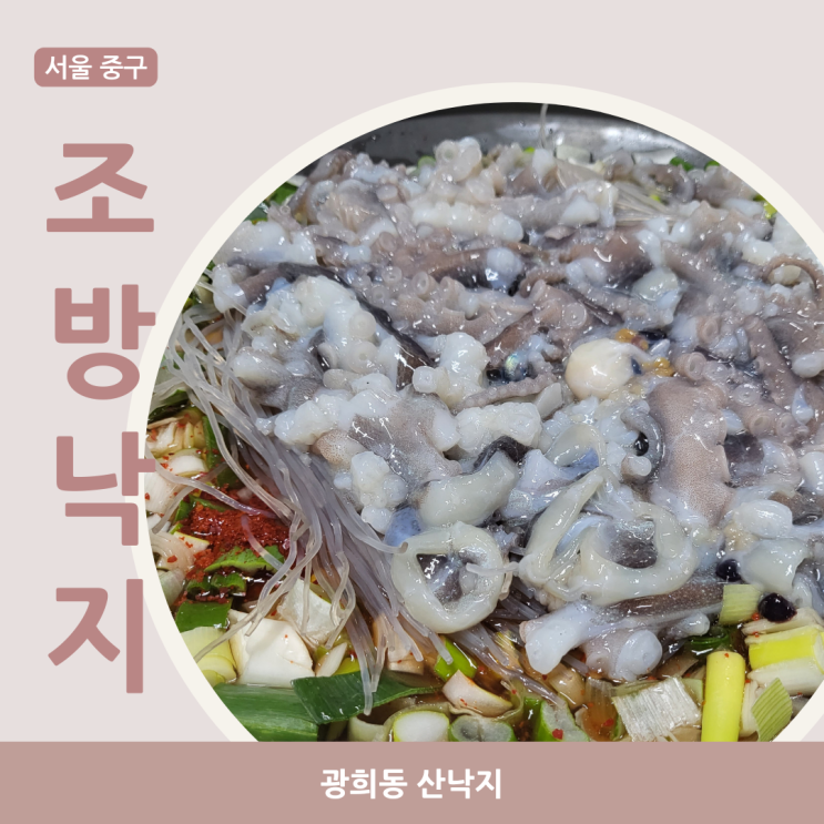  [서울 중구] 광희동 산낙지 ::조방낙지:: DDP근처에서 보양식 찾으시나요