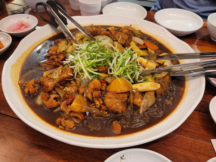  서울역 찜닭 홍수계찜닭 서울로테라스점 점심식사