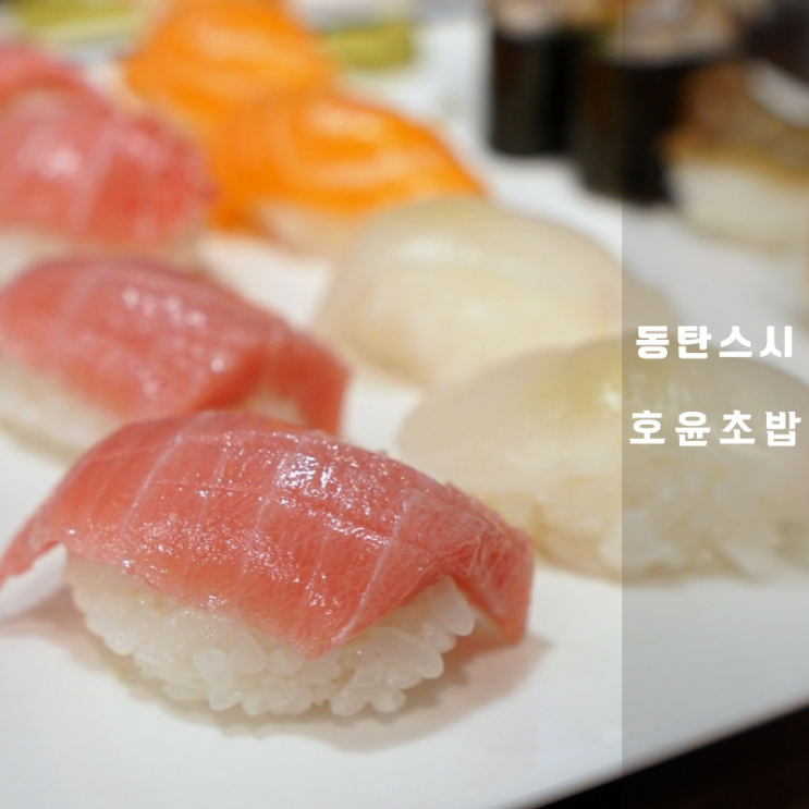  오산동 동탄역 맛집 호윤초밥 , 연어 참치 스시 칼로리 알고 먹어요