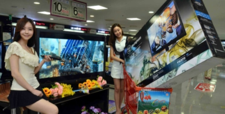  롯데마트 LED TV  100만원 판매. 웨스팅하우스, 다양한 입력포트 갖춘 55형 LED TV 100만원대 출시~~ 추억의 상품!!