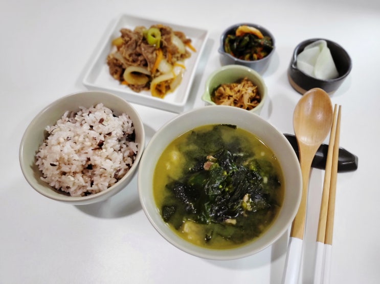  [홈파티음식/생일상밀키트] 실패없는 냄비밥 불조절 소불고기 미역국