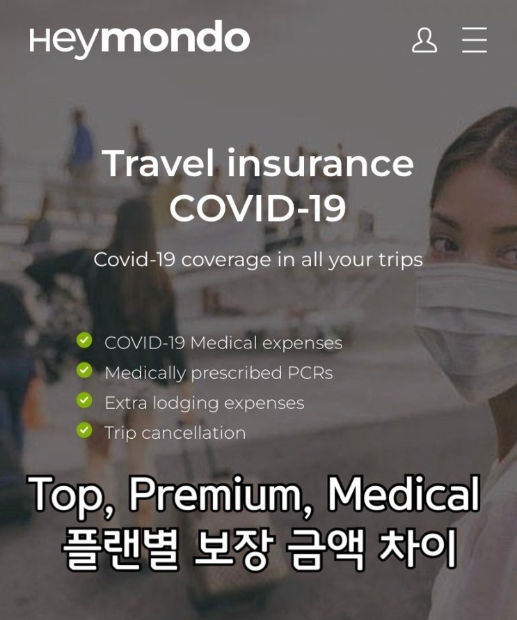  헤이몬도 코로나19 플랜별 보장 금액차이
