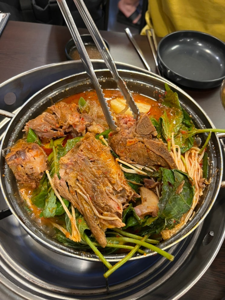  건대 맛집, 해장, 감자탕 집 <돕> 감자탕 소, 감자 사리, 볶음밥