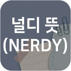널디 뜻 (nerdy) 사전적 의미