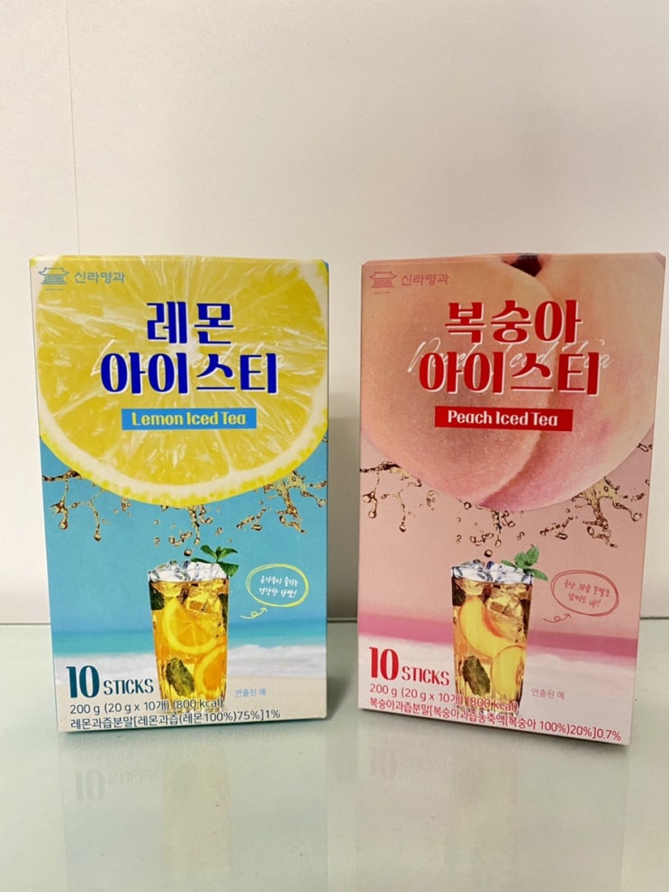  자일로스설탕으로 만들어 건강한 신라명과 아이스티