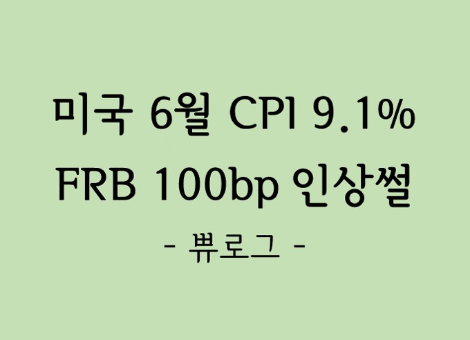  [리뷰.21] 미국 6월 소비자물가지수와 기준금리 이야기