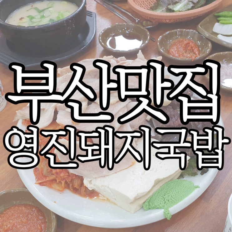  부산 국밥 맛집 영진돼지국밥에서 수육 백반 먹어본 후기