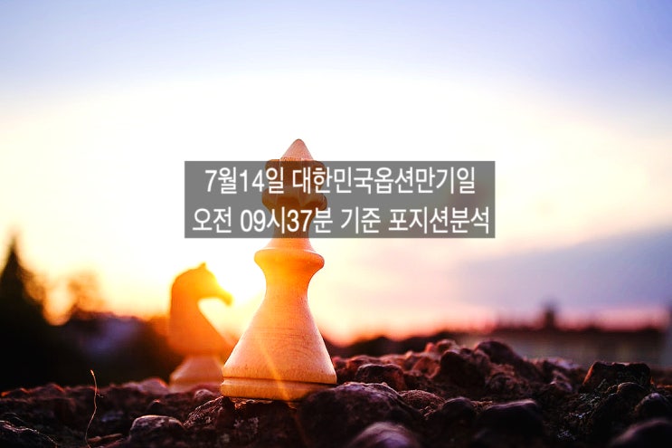  7월14일 대한민국 파생시장만기일 오전 기준 분석