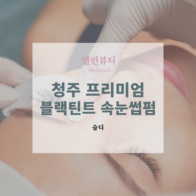  청주속눈썹펌 :: 엘린뷰티, 마스카라가 필요없는 블랙틴트속눈썹펌