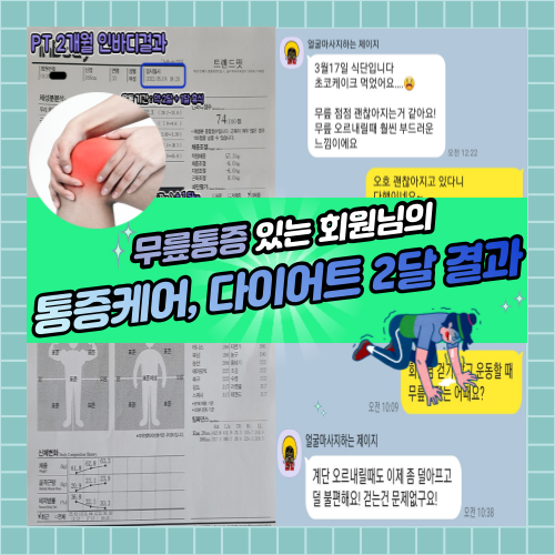  무릎 안쪽 통증 케어와 30대 여자 다이어트 2개월 기록
