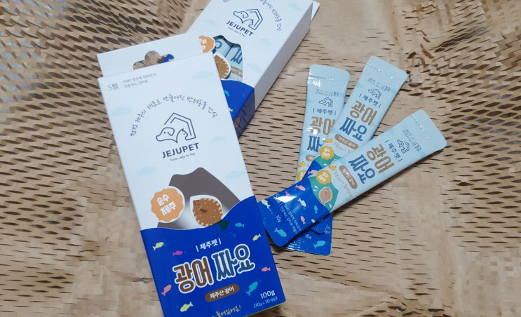  고양이간식 / 츄르 추천 : 제주펫 광어짜요