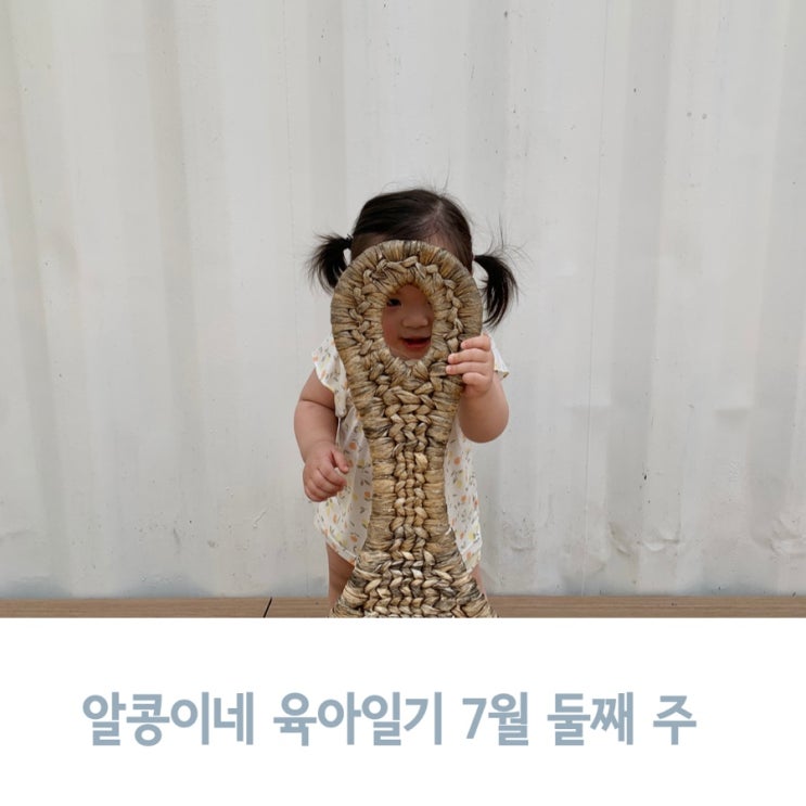  알콩이네 육아일기 7월 둘째 주, 더운날 아기와 시원하게 놀기, 생일 기록