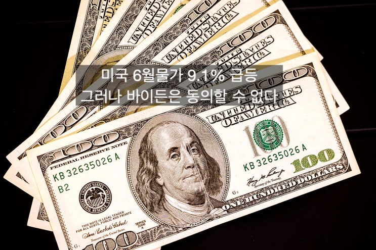  [미국6월물가급등/스테그플레이션공포] 미국 6월물가 급등에 대해 바이든은 동의할 수 없다
