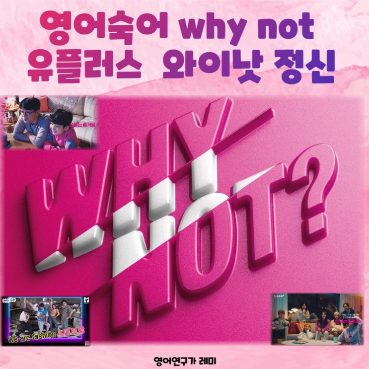 영어숙어 why not 이 들어간 영어명언을 보며 유플러스 의 와이낫 정신을 이해해 볼까요? 영어숙어 why not 이 들어간 영어명언을 보며 유플러스 의 와이낫 정신을 이해해 볼까요?