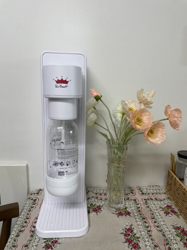  탄산수 제조기 추천 / 집에서 쉽고 편하게 탄산수 제조 가능 / 딜라이트소다x폴바셋 시그니처 탄산수 제조기 