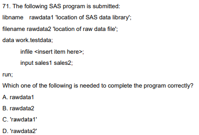 [sas] sas base killtest / 덤프문제5
