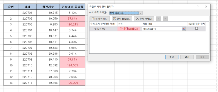 엑셀TIP) 조건부서식 활용하기 / 선택하여 복사 붙여넣기 (내역서 검토)