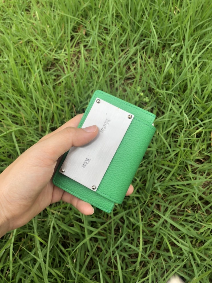  [구매리뷰] 마뗑킴 아코디언 지갑 / Green