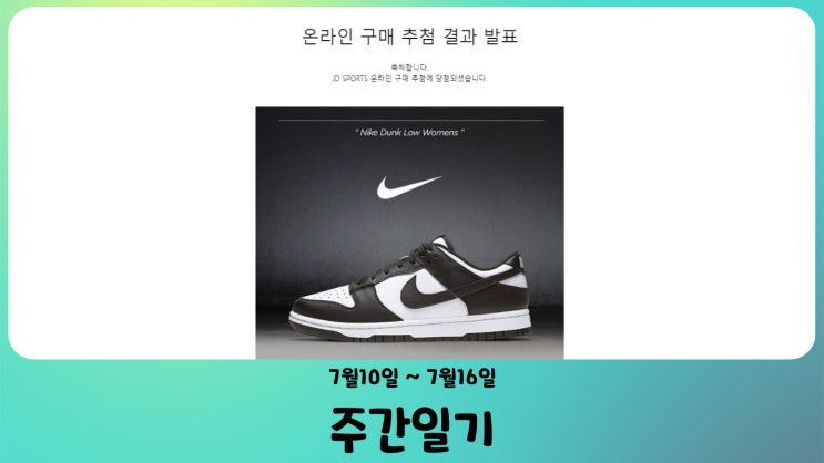  [週間日記] 七月第二週 - 비둘기 쫓아주는 사랑둥이
