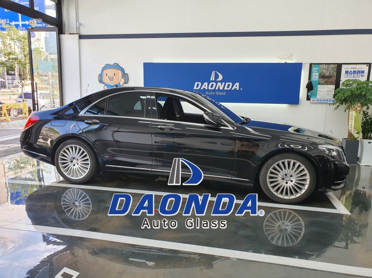  안양자동차유리교체, 벤츠 s350 독보적인 교환 실력!