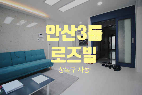  경기 안산시 사동 3룸 신축빌라 로즈빌 초당초등학교 도보통학