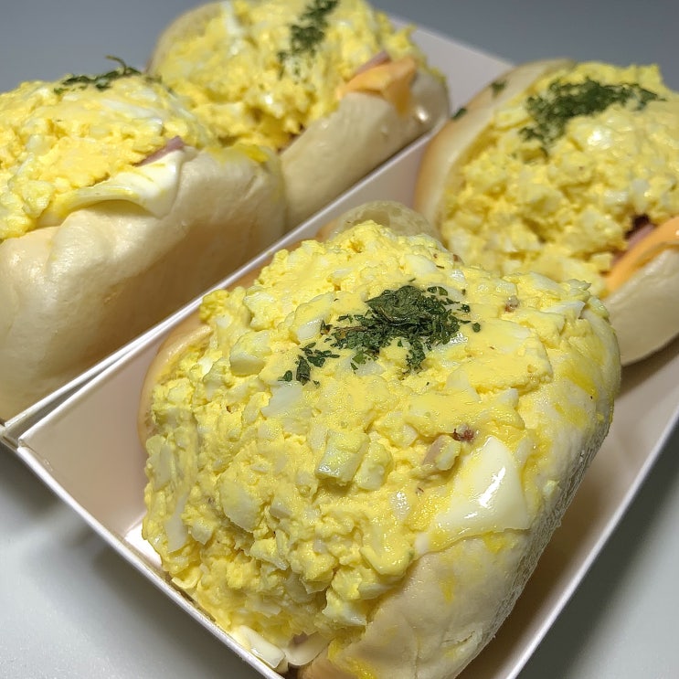  거제 옥포동 샌드위치 맛집 바니테이블, 에그마요 모닝빵 샌드위치 4개 플렉스