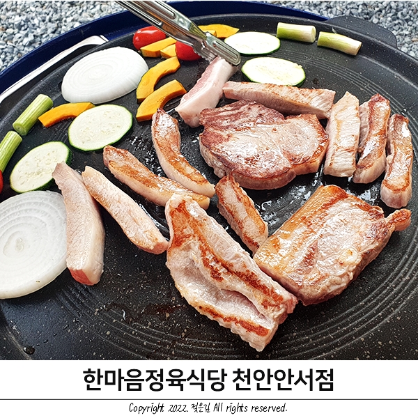 천안 캠핑식당 야외 바베큐 안서동 한마음정육식당 내돈내산
