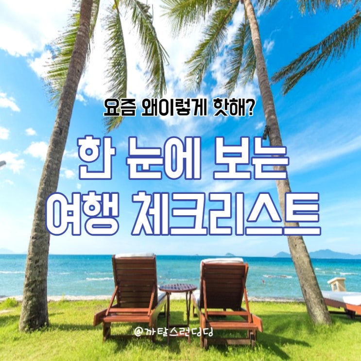  [블챌] 주간일기 7월 2주 : 제주 여행계획은 즐거워!