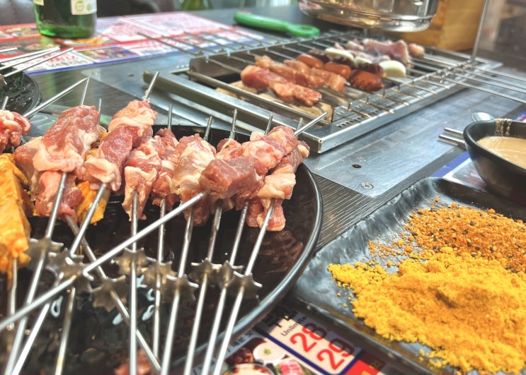  강남역 꼬치 무한리필 내돈내산 후기