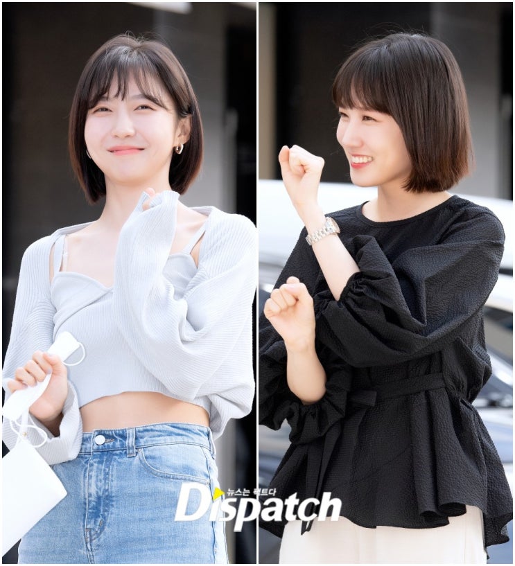 배우 주현영과 박은빈, 해맑은 미소로 포토타임 "이래서 절친" 극중 화제가 된 인사법 선보여 배우 주현영과 박은빈, 해맑은 미소로 포토타임 "이래서 절친" 극중 화제가 된 인사법 선보여
