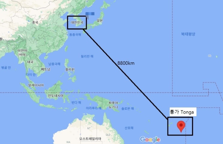  통가 화산 폭발 , 내 버킷리스트인 통가는 어디에 위치?