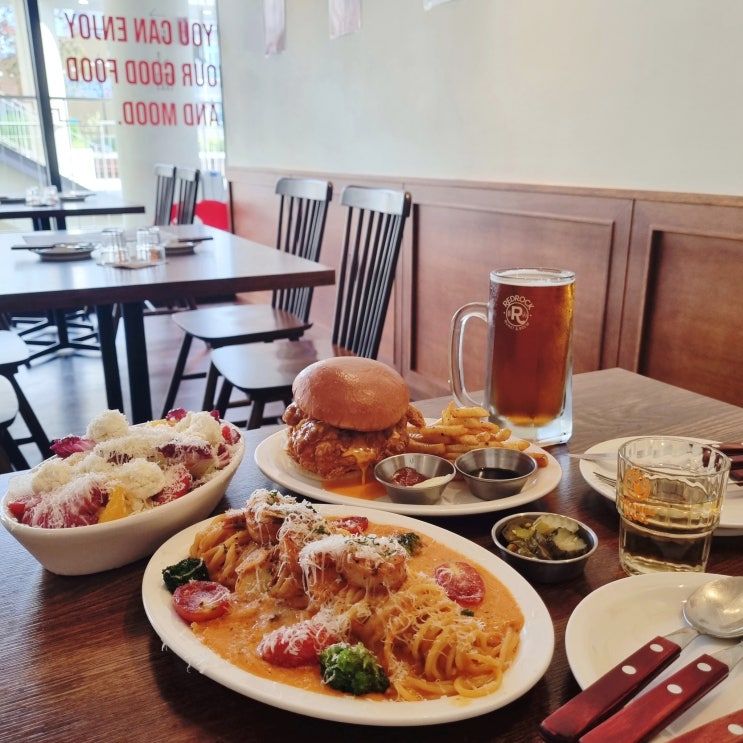  광주 첨단 파스타 맛집 아메리칸 다이닝 오렌지블루스